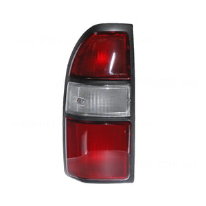 Red/Clear Tail Lamp Passenger Side Aftermarket Suits Toyota Prado 95 Series 1996 to 1999