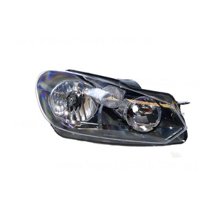 Halogen Head Lamp Drivers Side Certified Suits Volkswagen Golf MK 6 2009 to 2021