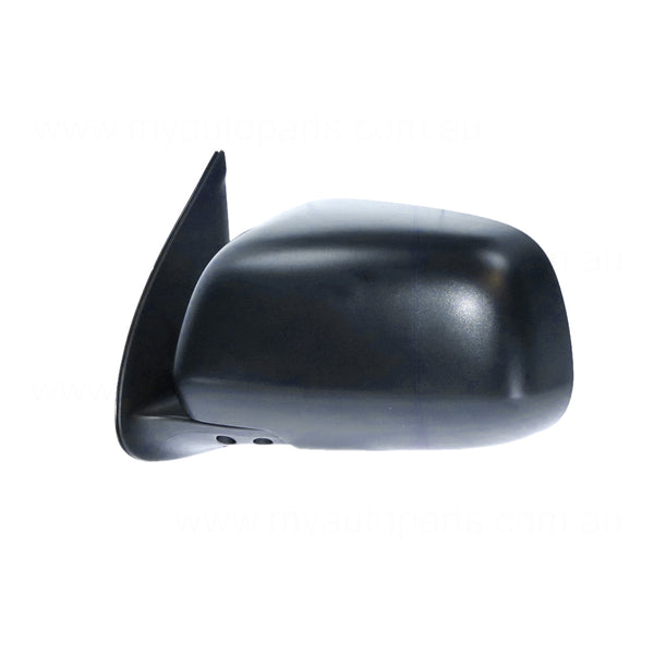 Black Door Mirror Manual Adjust Passenger Side OEM suits Toyota Hilux 15/16/25/26 Series Single Cab/Xtra Cab 4WD SR & SR5 2009 to 2015