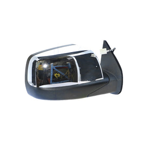 Chrome Door Mirror Electric Adjust Drivers Side Aftermarket Suits Ford Ranger PJ 2006 to 2009
