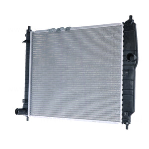 Radiator 34 / 34 mm Plastic Aluminium 480 x 415 x 16 mm Manual 1.5L L F15S3 Aftermarket Suits Daewoo Kalos T200 2003 to 2004