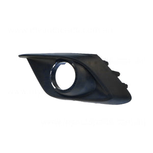 Black Front Bar Grille With Fog Light Mount Passenger Side Aftermarket suits Mazda 3 BM Hatch 2/2014 to 6/2016