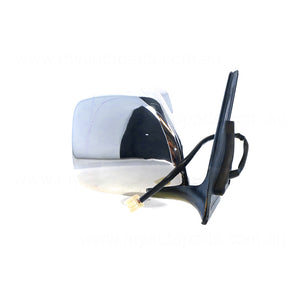Chrome Door Mirror Electric Adjust Drivers Side Aftermarket Suits Toyota Landcruiser 100 SERIES 1998 to 2007