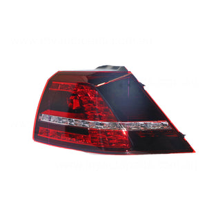 LED Tail Lamp Drivers Side OEM Suits Volkswagen Golf GTi Performance MK 7 10/2013 to 7/2017