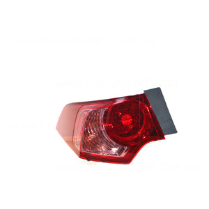 Tail Lamp Passenger Side Genuine Suits Honda Accord Euro CU 11/2010 to 3/2015