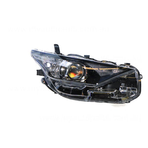 Halogen Manual Adjust Head Lamp Drivers Side Genuine Suits Toyota Corolla ZRE182R 2015 to 2018