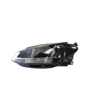 Halogen Head Lamp Passenger Side OEM Suits Volkswagen Golf MK 7 2017 On