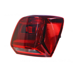 Tail Lamp Drivers Side Genuine Suits Volkswagen Polo 6R 2014 to 2018