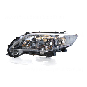 Halogen Head Lamp Passenger Side Genuine Suits Toyota Corolla ZRE152R 2010 to 2013