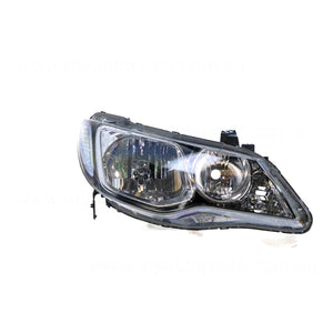 Head Lamp Drivers Side Genuine Suits Honda Civic 8th Generation FD 2006 to 2008