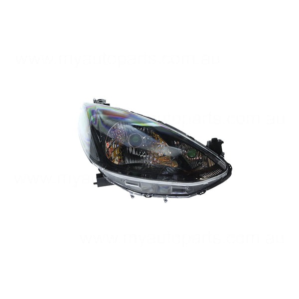 Halogen Manual Adjust Head Lamp Drivers Side Certified Suits Mazda 2 DE 2007 to 2014