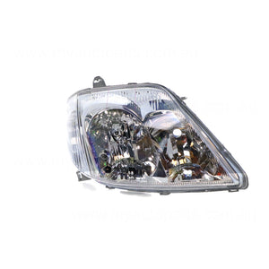 Halogen Head Lamp Drivers Side Certified Suits Toyota Corolla ZZE122R 2001 to 2007
