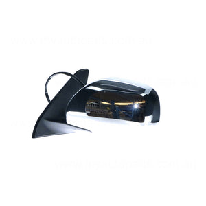 Chrome Door Mirror Passenger Side Aftermarket Suits Toyota Prado 120 Series GXL/VX/Grande 2002 to 2009
