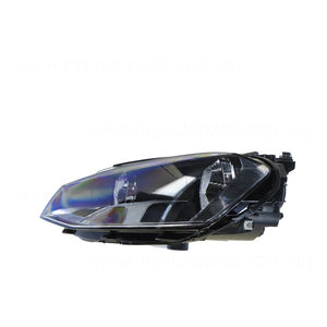Halogen Manual Adjust Head Lamp Passenger Side Certified Suits Volkswagen Golf MK 7 2013 to 2017
