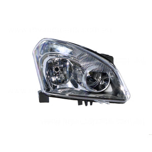 Head Lamp Drivers Side Certified Suits Nissan Dualis J10 2007 to 2009