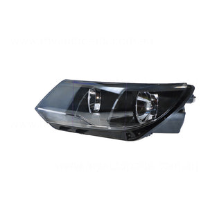 Halogen Electric Adjust Head Lamp Passenger Side OES Suits Volkswagen Tiguan 5N 2011 to 2016