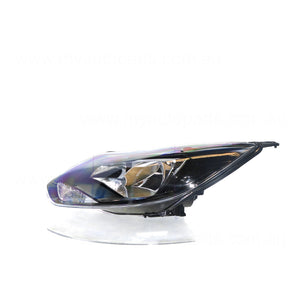 Black Head Lamp Passenger Side Certified Suits Ford Focus LW 2011 to 2012
