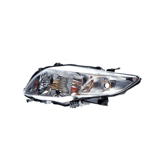 Halogen Head Lamp Passenger Side OEM Suits Toyota Corolla ZRE152R 2007 to 2010