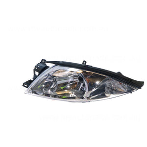 Chrome Halogen Head Lamp Passenger Side Certified Suits Ford Falcon Fairmont/Ghia AU2/AU3 2000 to 2002