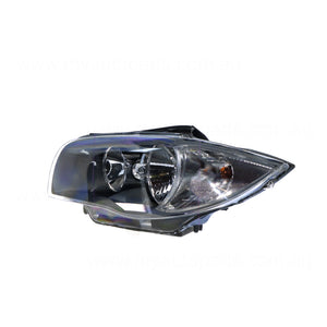 Halogen Head Lamp Passenger Side OES suits BMW 1 Series 2008 to 2011