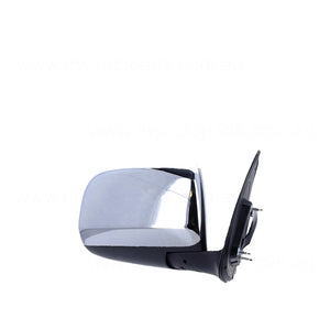 Chrome Door Mirror Electric Adjust Drivers Side Certified suits Toyota Hilux 15/25/26 Series Dual Cab 4WD SR5 2010 to 2011