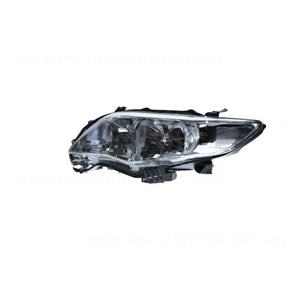 Halogen Electric Adjust Head Lamp Passenger Side OEM Suits Toyota Corolla ZRE152R 2010 to 2013