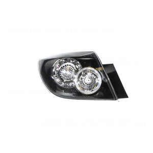 Black LED Tail Lamp Passenger Side OEM Suits Mazda 3 SP23/MPS BK Hatch 1/2004 to 2/2009