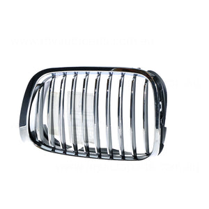 Chrome Grille Passenger Side Certified Suits BMW 3 Series E46 1998 to 2001