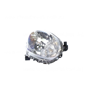 Halogen Head Lamp Drivers Side Genuine Suits Nissan Micra K13 2010 to 2013