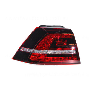 LED Tail Lamp Passenger Side Genuine Suits Volkswagen Golf GTi Performance MK 7 10/2013 to 7/2017