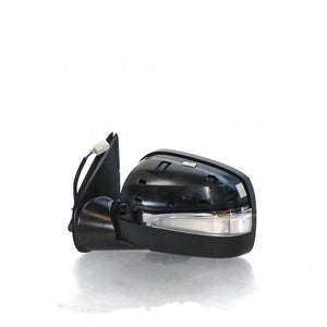Black Door Mirror Electric Adjust with Indicator Passenger Side OEM suits Holden Rodeo & Isuzu D-Max