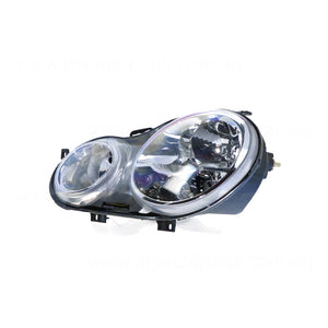 Halogen Electric Adjust Head Lamp Passenger Side Certified Suits Volkswagen Polo 9N 2002 to 2005