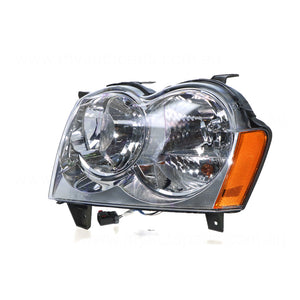 Halogen Manual Adjust Head Lamp Passenger Side OEM Suits Jeep Grand Cherokee WH 2005 to 2011