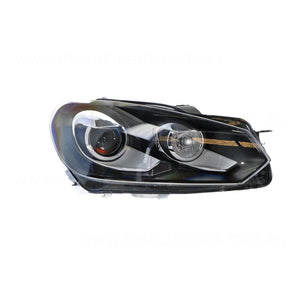 Xenon Chrome Head Lamp Drivers Side OES  Suits Volkswagen Golf MK 6 2009 to 2013