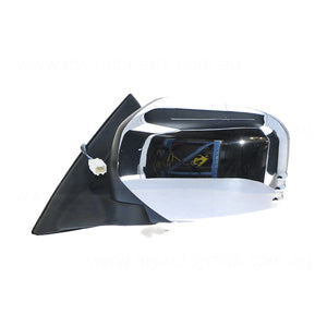 Chrome Door Mirror Electric Adjust Passenger Side Aftermarket suits Mitsubishi Triton 2006 to 2015