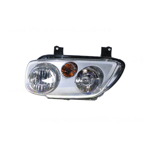 Halogen Manual Adjust Head Lamp Passenger Side OES Suits Volkswagen Caddy 2K 2005 to 2010