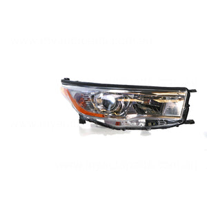 Halogen Head Lamp Drivers Side OEM Suits Toyota Kluger GX/GXL GSU50R/GSU55R 2013 to 2016