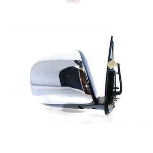 Chrome Door Mirror Electric Adjust Drivers Side Genuine suits Toyota Hilux 15/16/25/26 Series SR & SR5 2005 to 2009