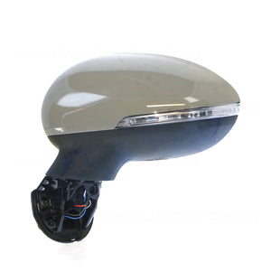 Door Mirror, Electric Adjust/Heated With Indicator,  Passenger Side OEM Suits Kia Rio UB 2014 to 2017