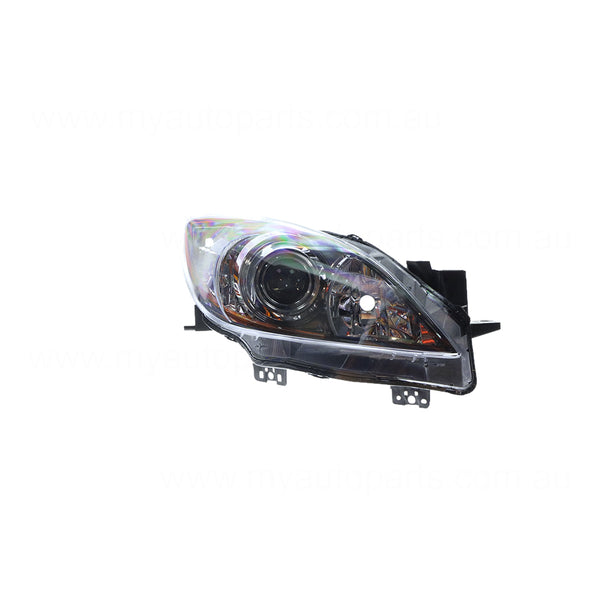 Halogen Manual Adjust Head Lamp Drivers Side Q-Part Certified suits Mazda 3 BL