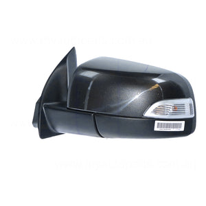 Black Door Mirror Electric With Indicator Passenger Side OEM Suits Ford Ranger Wildtrak PXII 7/2015 to 9/2018