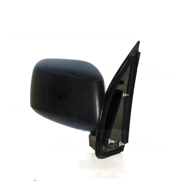Black Door Mirror Drivers Side OEM Suits Nissan Navara D40 2008 to 2015