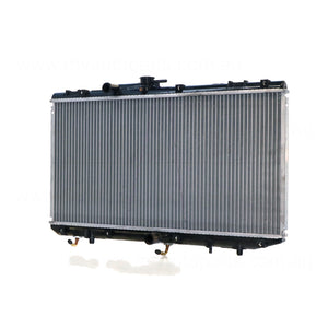 Radiator 28 / 28 mm Plastic Aluminium 325 x 638 x 16 mm Automatic 1.4 L 4E Aftermarket Suits Toyota Starlet EP91R 1996 to 1999