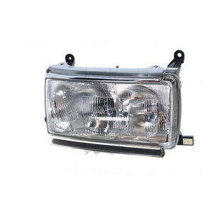 Head Lamp Drivers Side Certified Suits Toyota Landcruiser FZJ80R/HDJ80R/HZJ80R 1990 to 1998