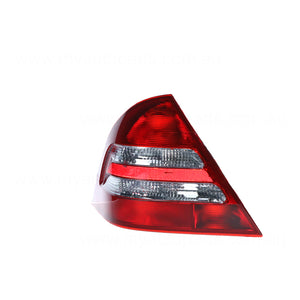 Tail Lamp Passenger Side Q-Part Certified Suits Mercedes-Benz C Class W203 11/2000 to 6/2007