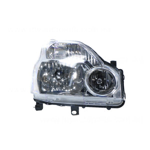 Halogen Manual Adjust Head Lamp Drivers Side Certified Suits Nissan X-Trail T31 2007 to 2014