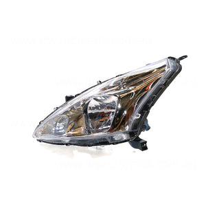 Halogen Manual Adjust Head Lamp Passenger Side Genuine Suits Nissan Pulsar C12 2013 to 2016