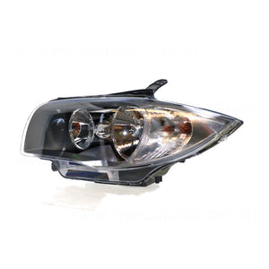 Halogen Black Head Lamp Passenger Side OES suits BMW 1 Series 2007 to 2009