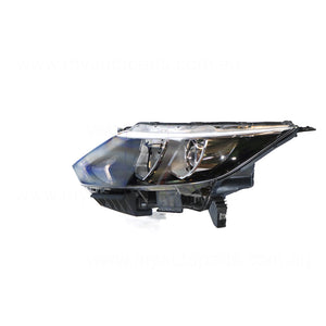 Halogen Head Lamp Passenger Side Genuine Suits Nissan Qashqai J11 2014 to 2017
