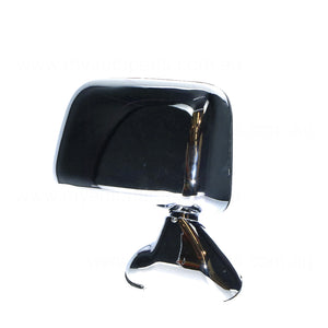 Chrome Door Mirror Door Mount Drivers Side Aftermarket Suits Toyota Hilux 80 Series 1988 to 1997